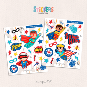 Stickers decorativos Superhéroes - Imagen 3