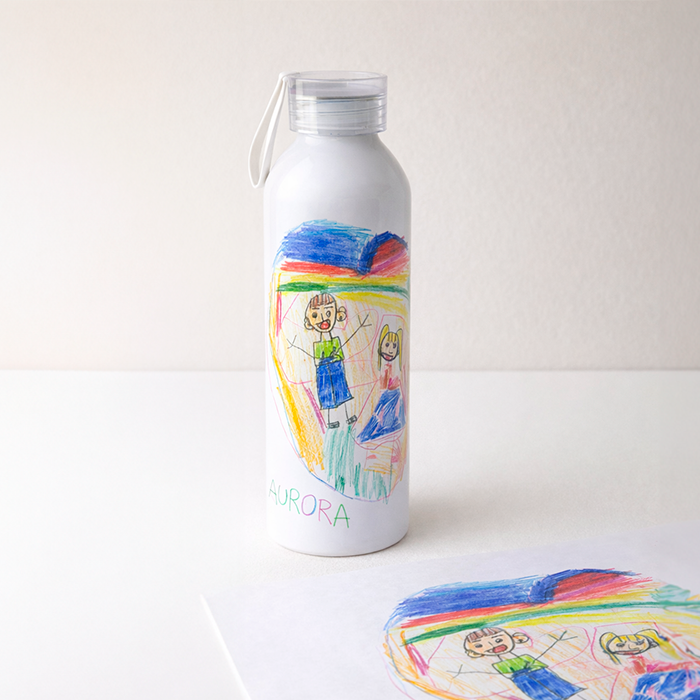 Botella aluminio + Tu dibujo